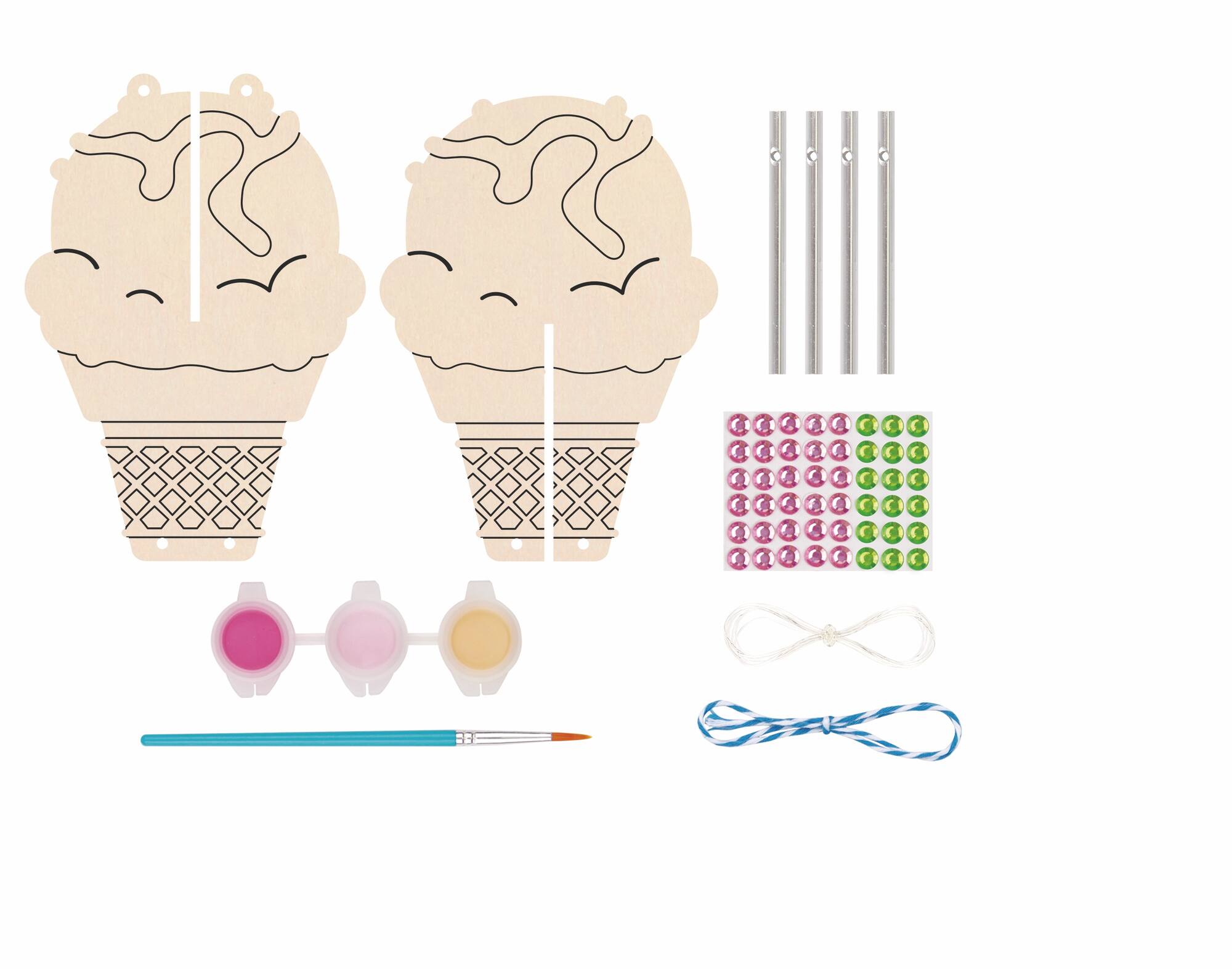 Summer Ice Cream Wind Chime Craft Kit by Creatology™
